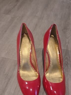 Coach Red Patent Pointed Toe High Heel Pumps